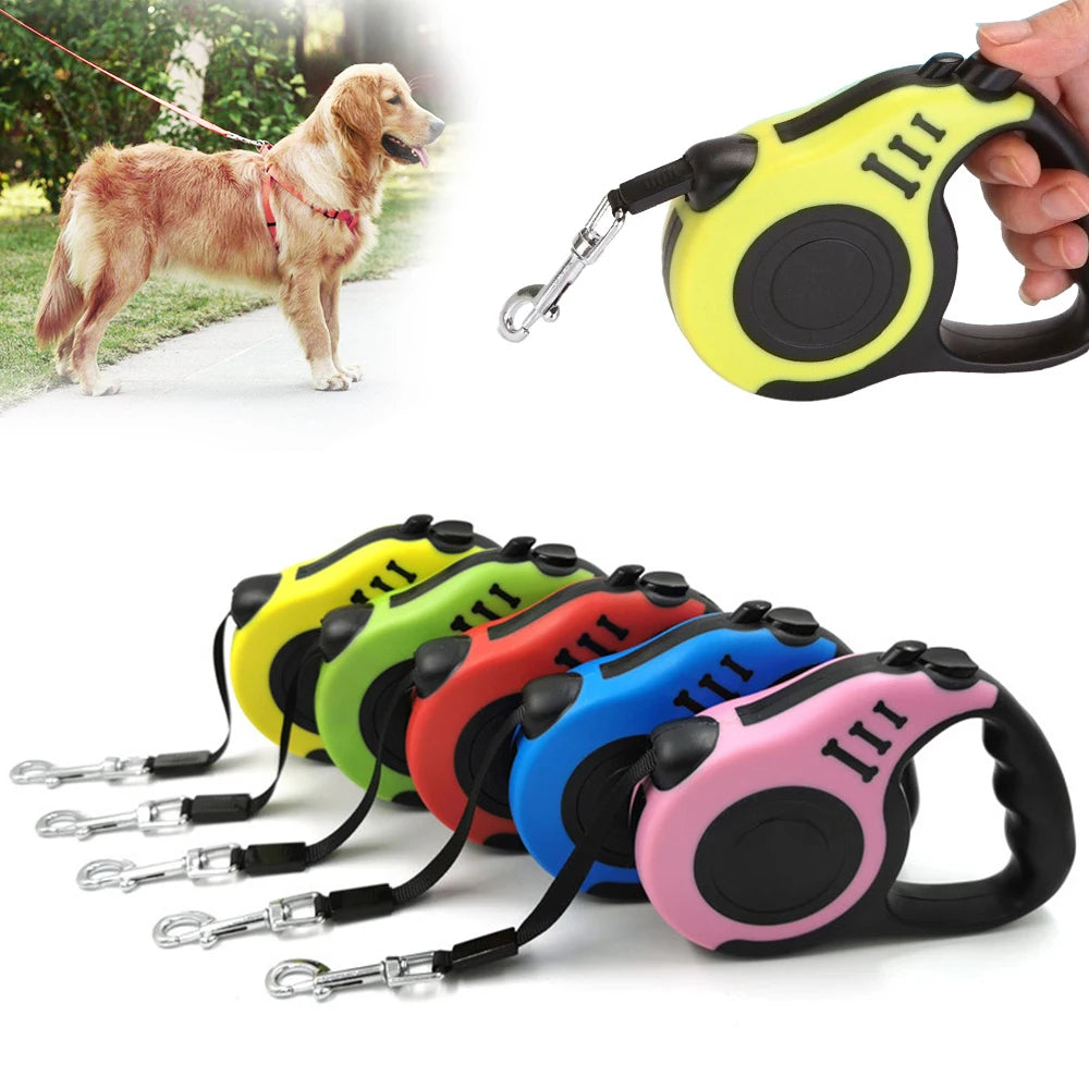 Durable Retractable Nylon Dog Leash