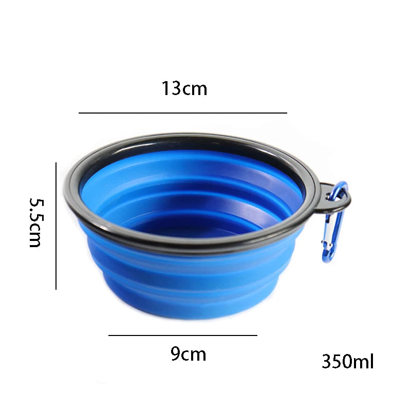 Collapsible Silicone Dog Bowl