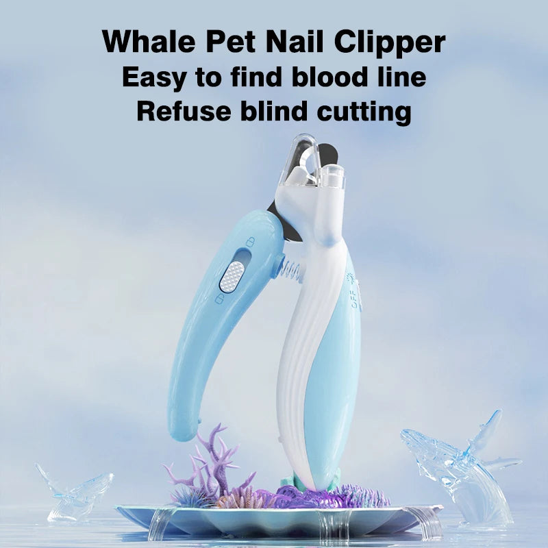 Nail Clippers with LED Light & Catcher