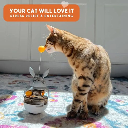 Interactive Cat Feeder Dispenser Toy