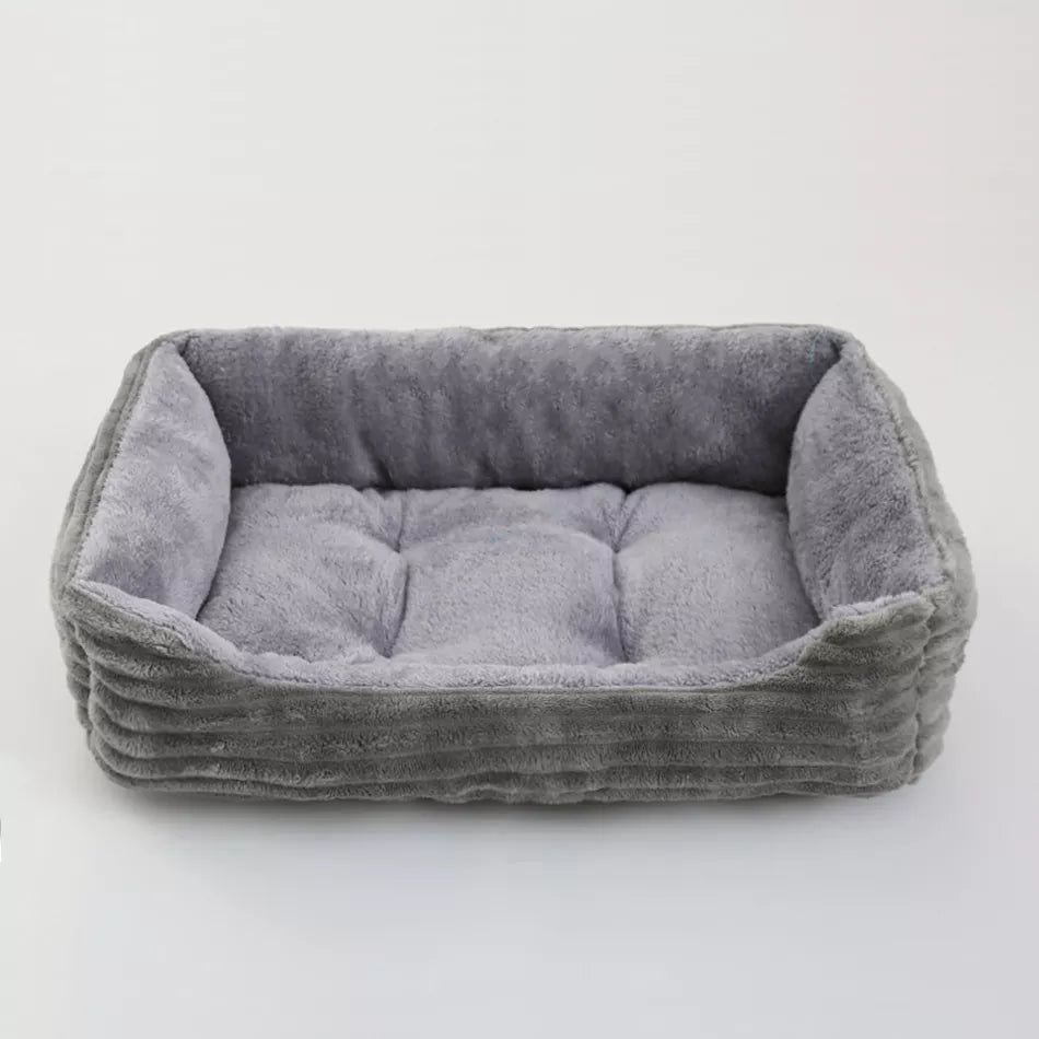 Square Plush Dog Bed Sofa