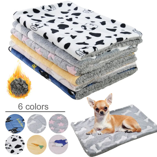 Soft Fleece Dog Blanket Mat