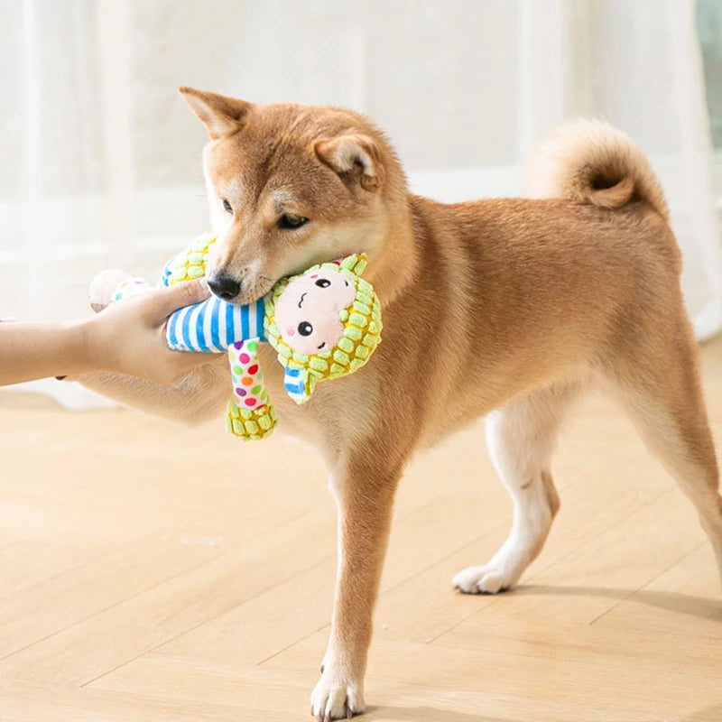 Plush Animal Squeaky Dog Chew Toy