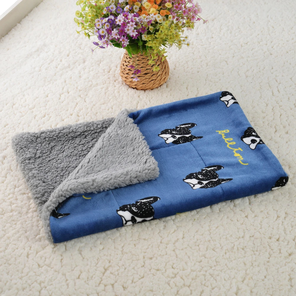 Soft Fleece Dog Blanket Mat