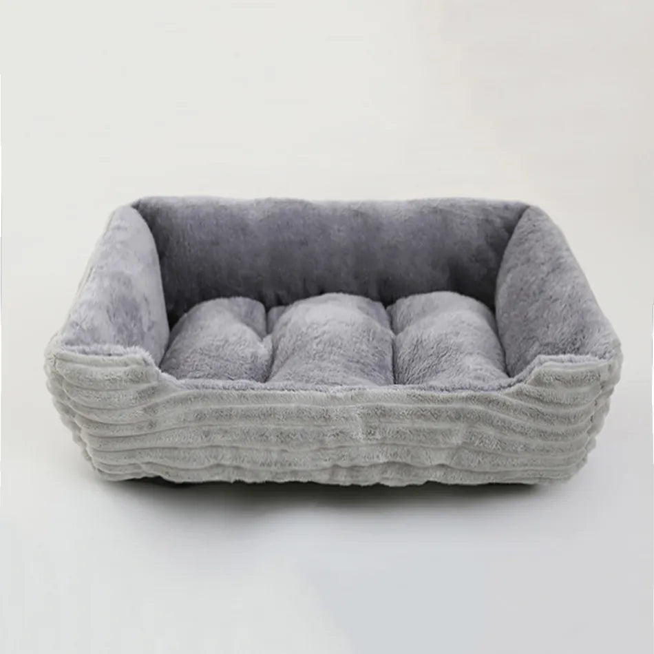 Square Plush Dog Bed Sofa