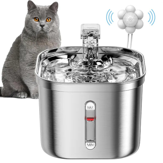 Stainless Steel Cat Water Foutain With Sensor