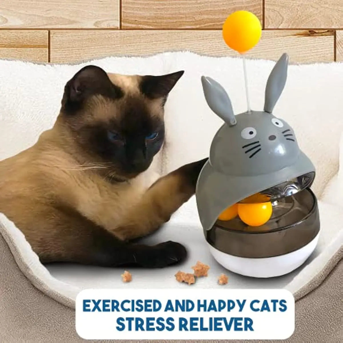 Interactive Cat Feeder Dispenser Toy