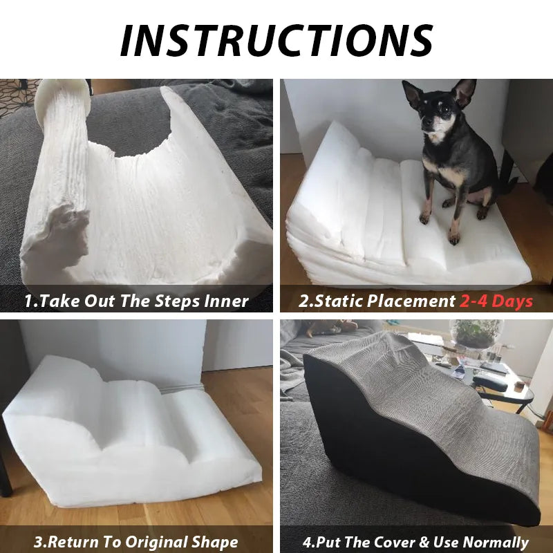 Memory Foam Dog Stairs